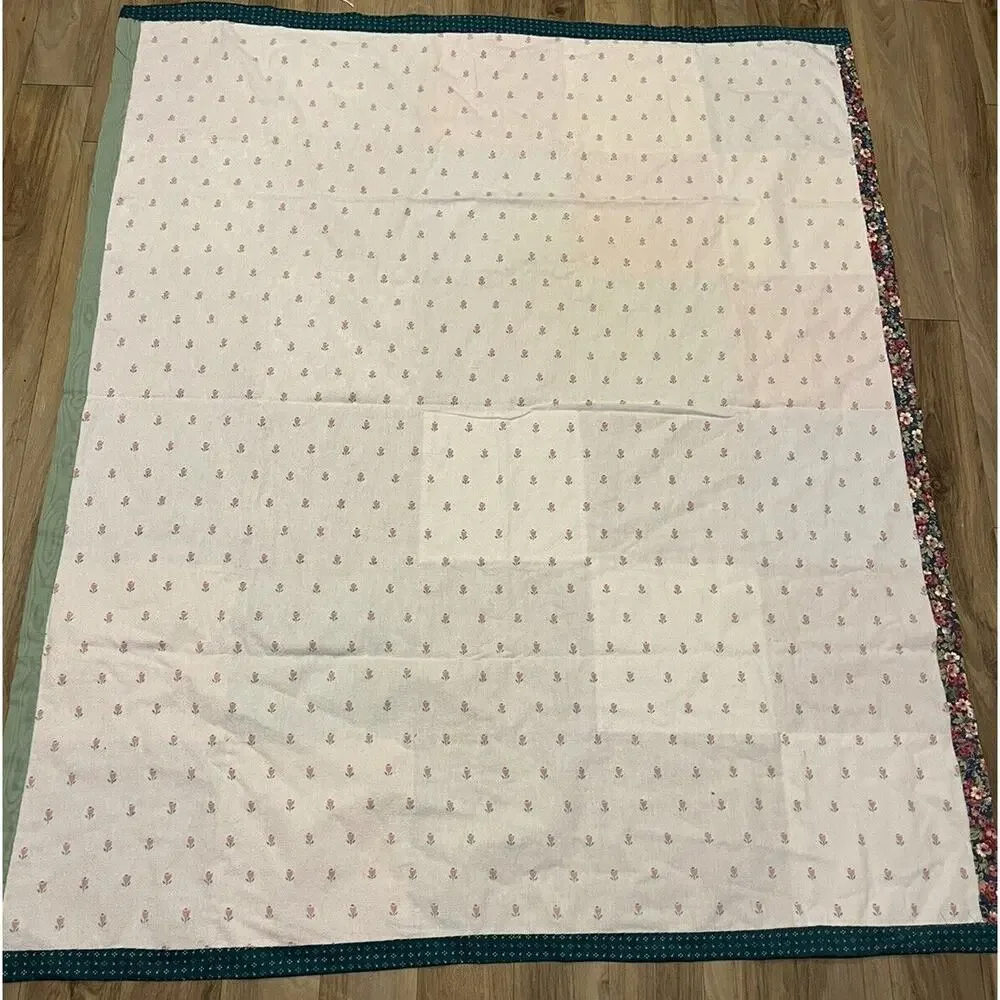 Vintage Lightweight Cotton Patchwork Quilt Multicolor 53